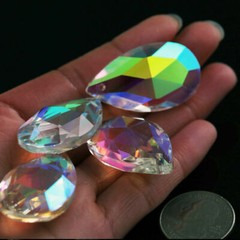 10PC AB Crystal Lamp Prism Rainbow Glass Chandelier Suncatcher Pendant Christmas