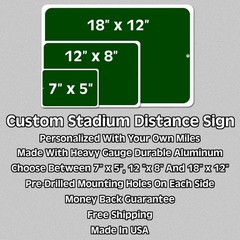 The Shoe Custom Distance Mileage Sign Ohio State Buckeyes Football Fan Gift