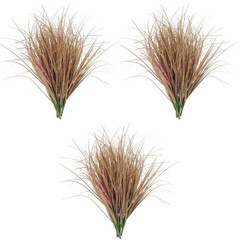 3 Count Faux Grass Outdoor Artificial Tall Plants Props Fake Green