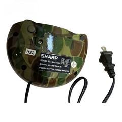 Sharp Camouflage Alarm Clock. Plug In, Camp Decor, Boy, Hunting, Works