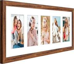 8×24 Collage frame with 5 Openings 4X6 Pictures