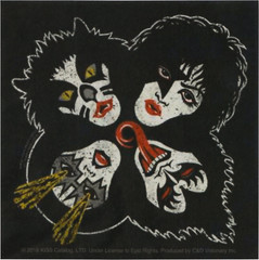 Sticker – Kiss Illustrated Group Portrait Metal Rock Music Band 4″ Decal #5784