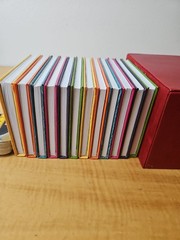 Pottery Barn NOTEBOOKS OF THE YEAR boxed set, red box, multicolor books unused