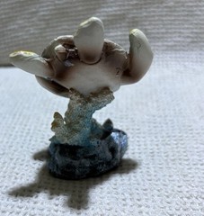 Blue Painted Resin Sea Turtle Figurine (1 figure approx. 2.5+ inches tall)
