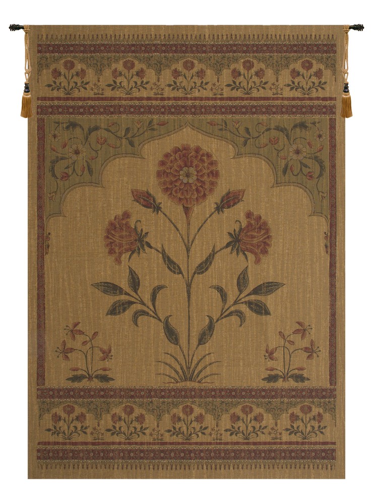 Belgium Woven Lotus European Tapestry Wallhanging 76×56 in Wall Decor New