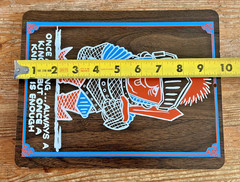 Vintage Novelty Sign Once a Night Knight Wood Kitsch Midcentury Sex Adult Humor