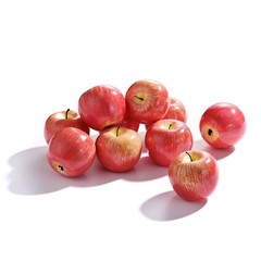 12× Artificial Apples Fake Simulation Fruit Home Kitchen Party Wedding Decor USA
