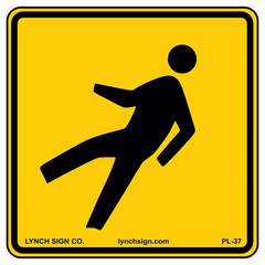 18 In. X 18 In. Pedestrian Sign Printed on More Durable, Thicker, Longer Lasting