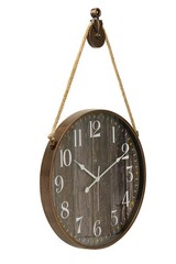 Montpellier Large Wall Clock Decorative Lightweight Rope Hang Modern Wall Clo…