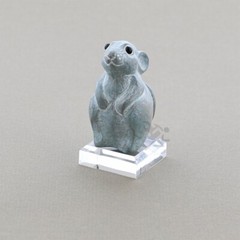 Acrylic Display Stand Block Base with Beveled Edge, 3 Pack (1/2″ H x 1-1/2″ W)