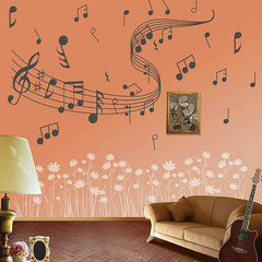 Music Wall Art, Notes Notation Sticker Decals, Home Removable Vinyl Mural Decor
