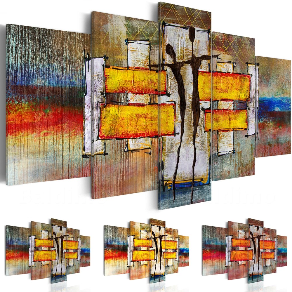 Canvas Wall Art Image Photo Print Abstract Paint h-A-0077-b-n