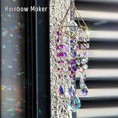 Multi-Color Crystal Suncatcher – Irregular Hanging Decor for Whimsical Spaces