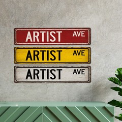 Artist Street Sign Gift for Artist Art Studio Decor Craft Sign 104180021061