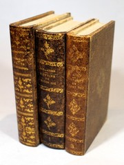 French Leather Bound & Gilded Set of 3 Faux Book for Hiding Valuables c. 1970