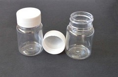15ml Empty 20pcs Sample Vials Clear Plastic PET Bottles with white Plastic cap