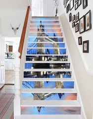 3D London Bridge AZ1409 Stair Risers Decoration Mural Vinyl Wallpaper Kay
