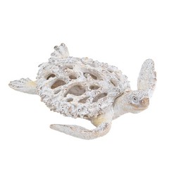 11×6.3×9.8″ Decorative Polyresin Angelfish Sculpture with Coral Reef Design