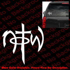 NOTW Vinyl Decal NOT OF THIS WORLD Jesus God Church Christian Car Bumper JS002