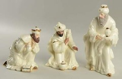 Belleek Pottery Classic Nativity Three Kings Boxed Set – Boxed 11291796