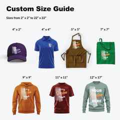 Custom DTF Gang Sheet Miniseries 12″ Sheet Iron-on Transfer for T-Shirts & more