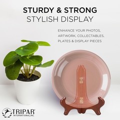 9 Inch Wooden Plate Display Stand Picture Easel Stand