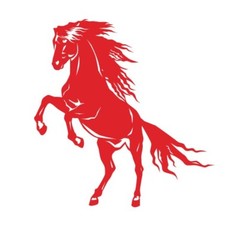 Horse Stallion Galloping #4, 4-21″ Outdoor Die Cut Vinyl Decal Sticker