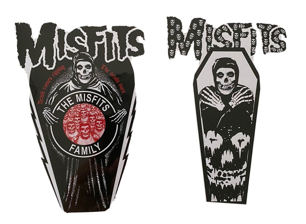MISFITS STICKER MISFITS BAND STICKER Large 7” Sticker Metallica Samhain 2 SET