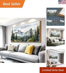 Wood Framed Wall Art For Living Room Large Wall Decor For Office Bedroom Pict…