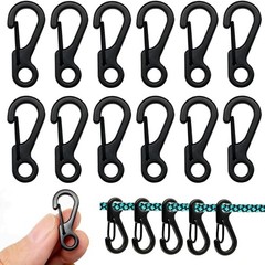 Mini SF Alloy Carabiner Clip, Tiny Spring Snap Hook Carabiners for Backpack