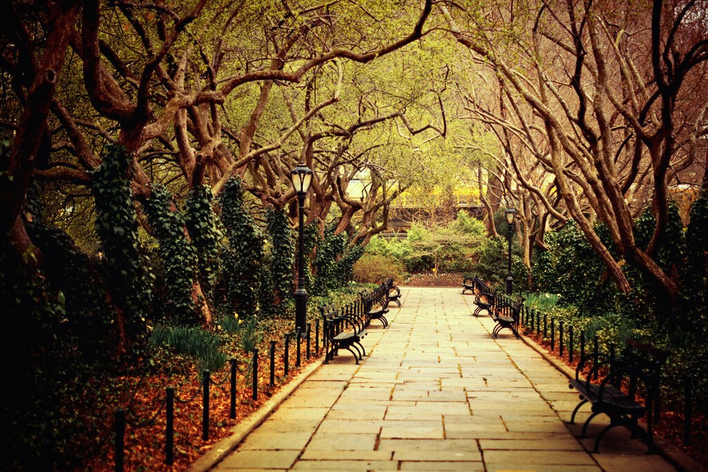 Conservatory Garden Central Park New York City Photo Art Print Poster 18×12