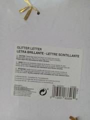 🌟Gold Glitter Letter – Q: Home Decor And Decoration (9 in. X 7.75 in.)