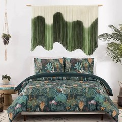 Macrame Wall Hanging Green Fiber Boho Wall Art Unique Handmade Large