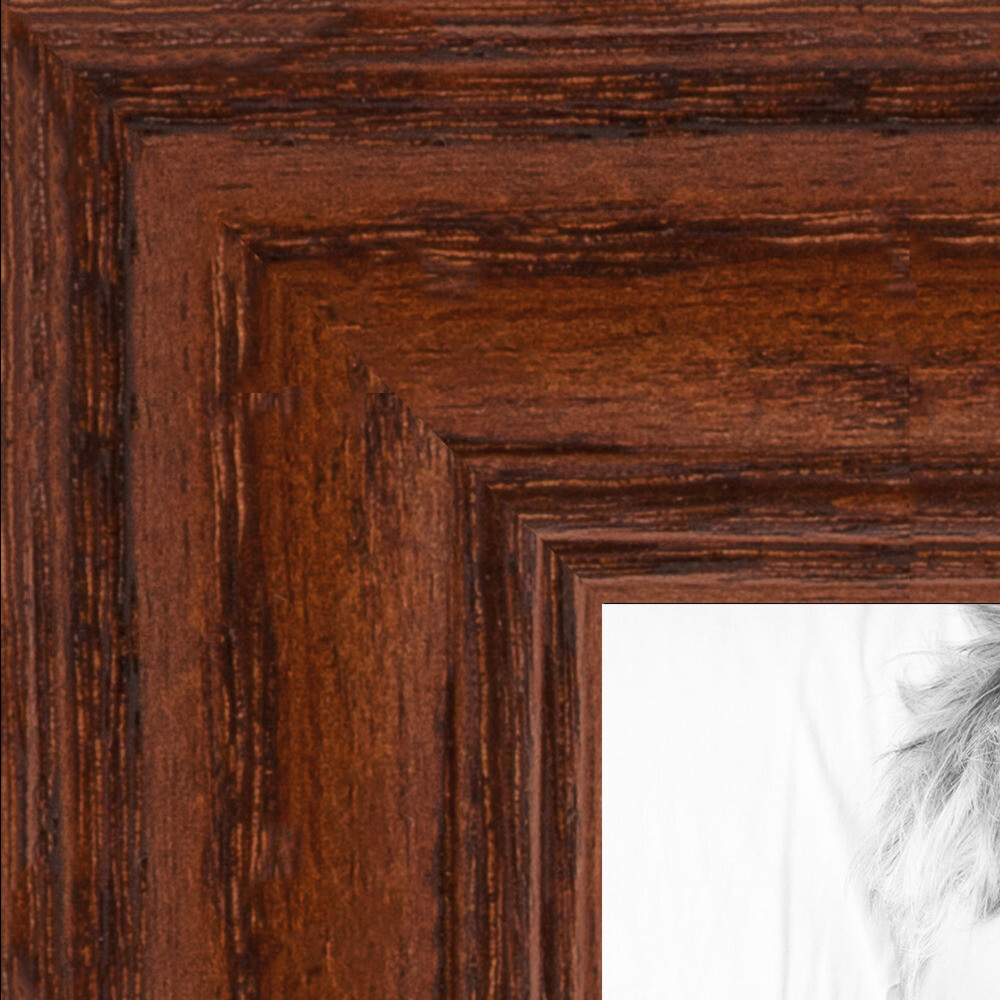 ArtToFrames 1.25″ Custom Poster Frame Brown Walnut Stain on Oak Wood 4086 Large