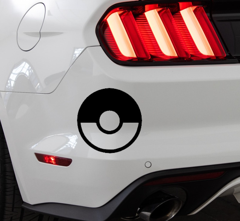 Pokeball Pokemon Super Smash Bros In/Outdoor Matte Black Vinyl Decal 5.6″x5.6″