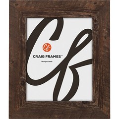 American Barn, 2″ Brown Faux Barnwood Picture Frame, Common Sizes 4×5 – 24×36
