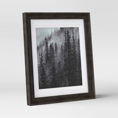 Double Matted Table Frame Dark Brown: Traditional Style, Wall/Tabletop Display