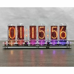 Retro 6-digit IN18 Nixie Clock Nixie Tube Clock IN-18 Four Tubes Nixie Clock