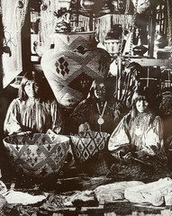 Set of 3 Framed Old / Vintage Native American Indian Craftsmen Photographs