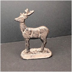 Cast Iron Animal Figurines-Rooster Squirrel Rabbit Reindeer, Rustic Decor Gift