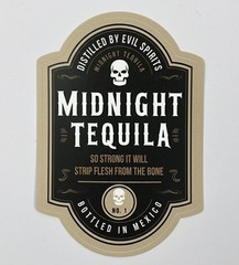 Vinyl Sticker Midnight Tequila Gothic Apothecary Water Bottle Label Laptop Flask