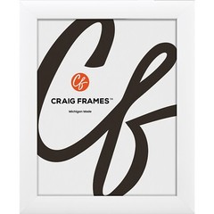 Contemporary 1″, Modern Satin White Large Poster Frames, Common Sizes 4×6 – 24×3
