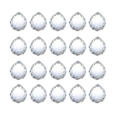 20mm Clear Feng Shui Crystal Ball Prisms Pendant Suncatcher Hanging Faceted