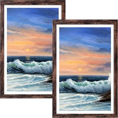 Premium Rustic Picture Frame Wall Mounting Tabletop Photo Display Home Decor