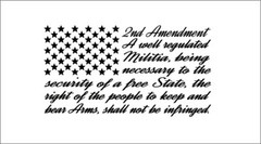 American Flag Second 2nd Amendment USA Freedom United States Decal Sticker