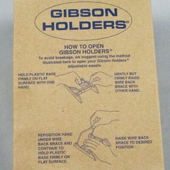 GIBSON LOT OF TEN CLEAR ACRYLIC ADJUSTABLE MEDIUM PLATE HOLDER DISPLAY GLASS