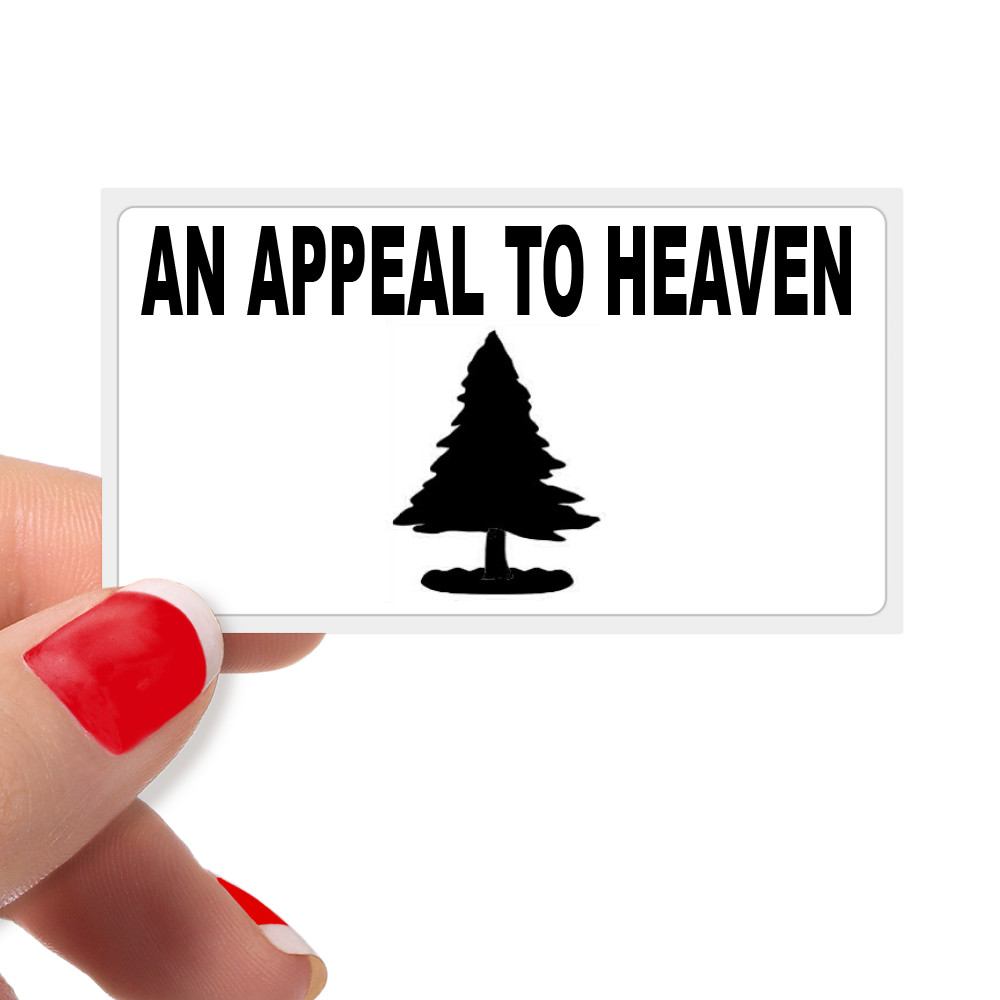AN APPEAL TO HEAVEN Bulk Pack Statement Stickers Christian Liberty Revolution