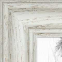 ArtToFrames Custom Picture Poster Frame Off White on Ash 1.25″ Wide Wood