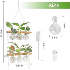 Propagation Station Wall Planter Glass Vases Hanging Planter Home Decor Gifts US