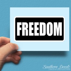 Freedom – Vinyl Decal Sticker – c81 – 7.5″ x 3.75″